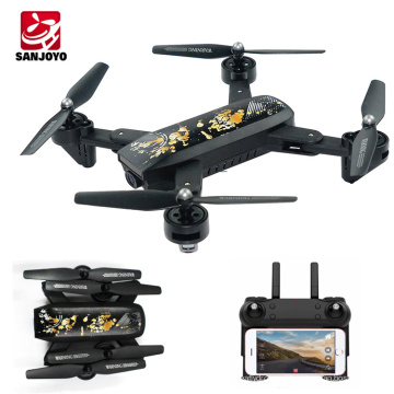 HOT Drone plegable con cámara Wifi con cámara HD de 2MP Selfie drone con sígueme SJY-DM107S